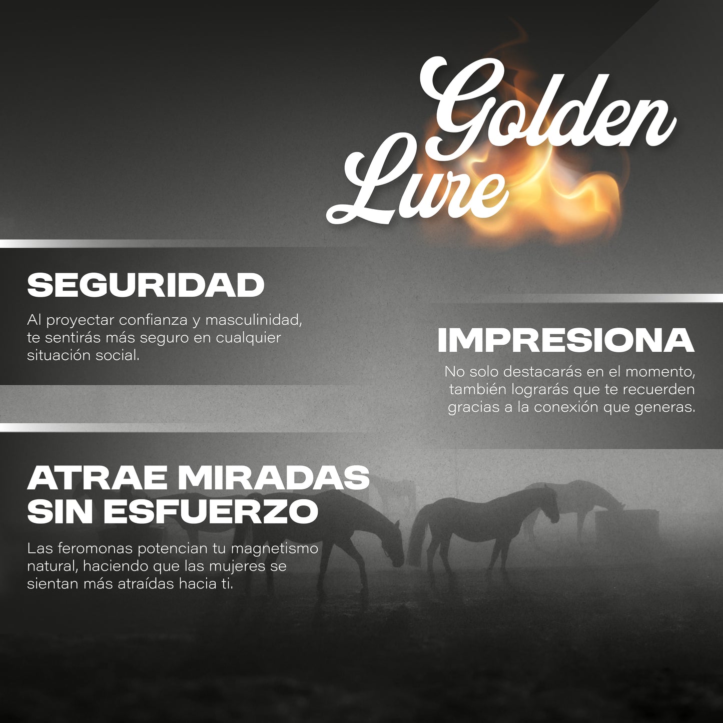 Golden LURE- Perfume con Feromonas para hombres